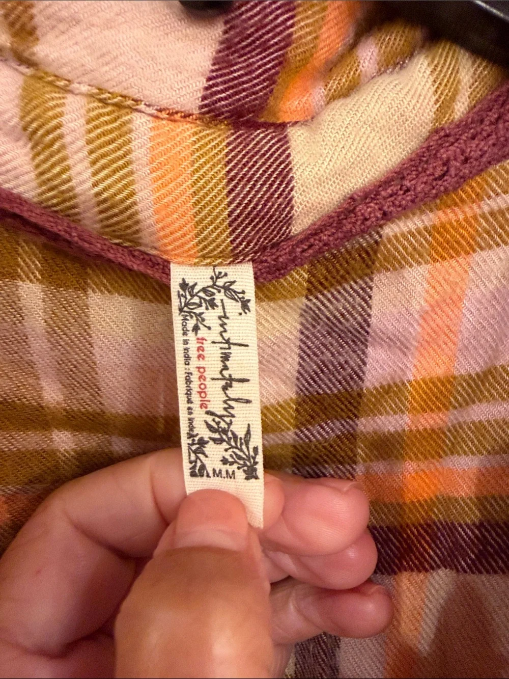 Free People Wrapped In Flannel Plaid Jumpsuit